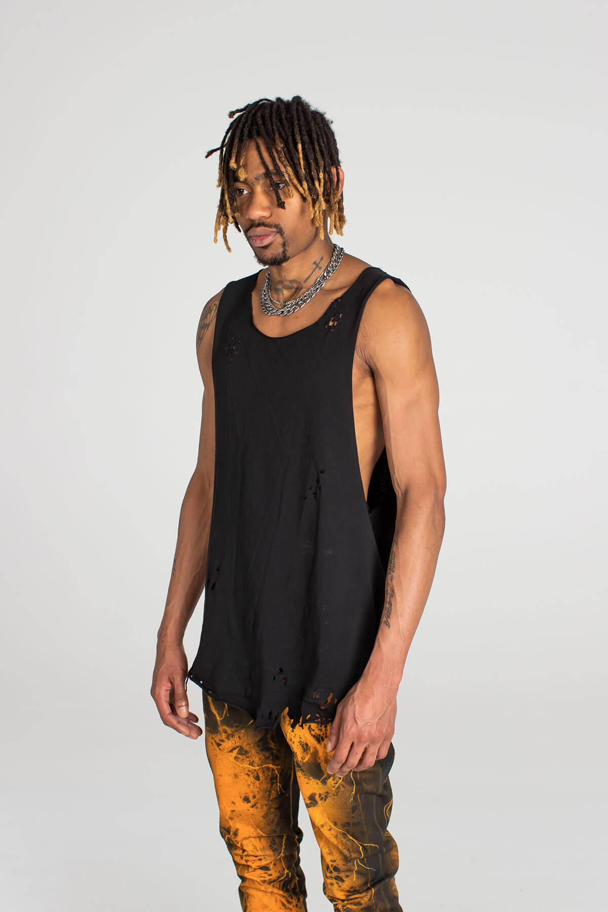 NUDAVERIS BLACK VEST - TOP - MJB