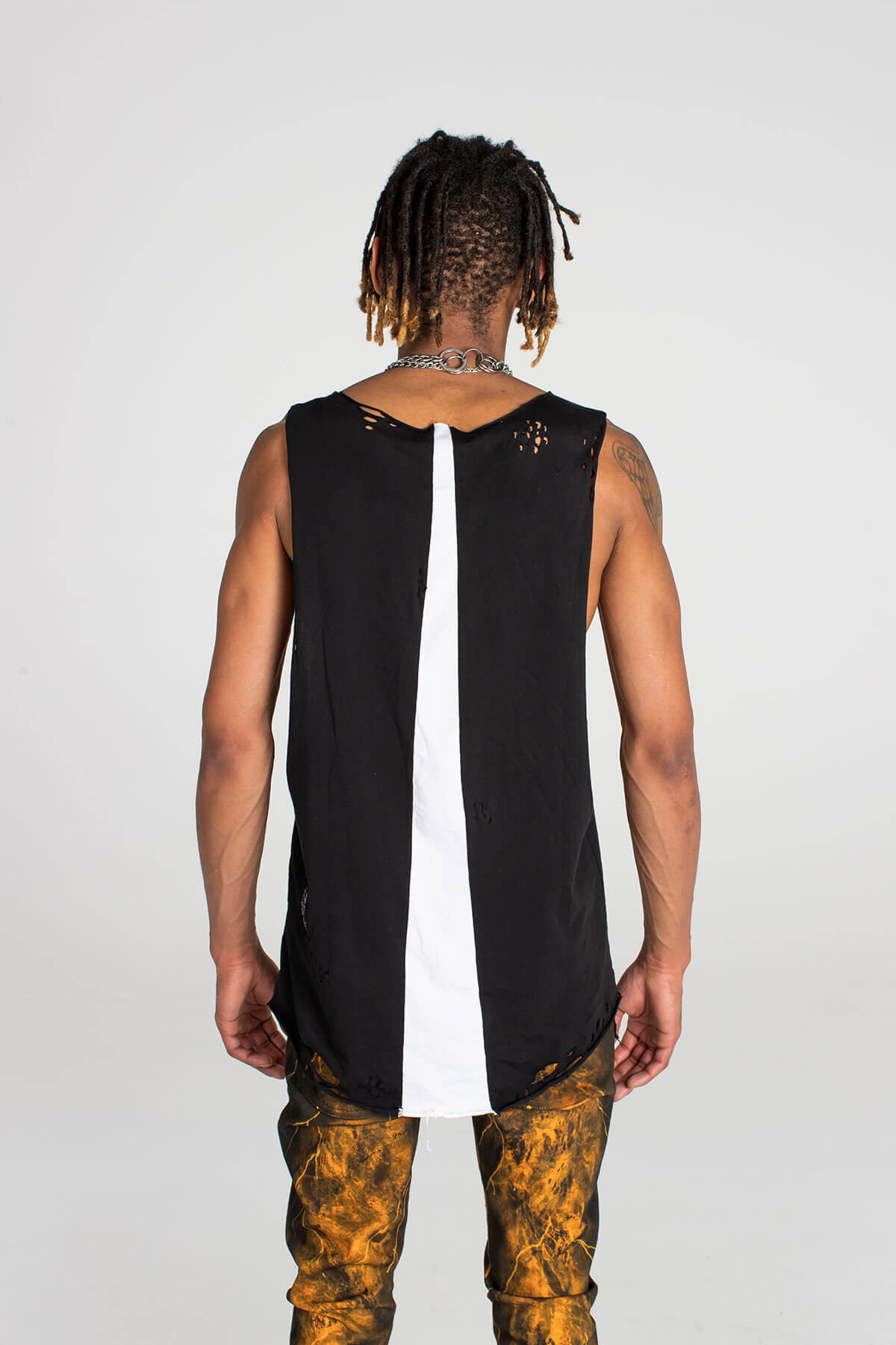 NUDAVERIS BLACK VEST - TOP - MJB