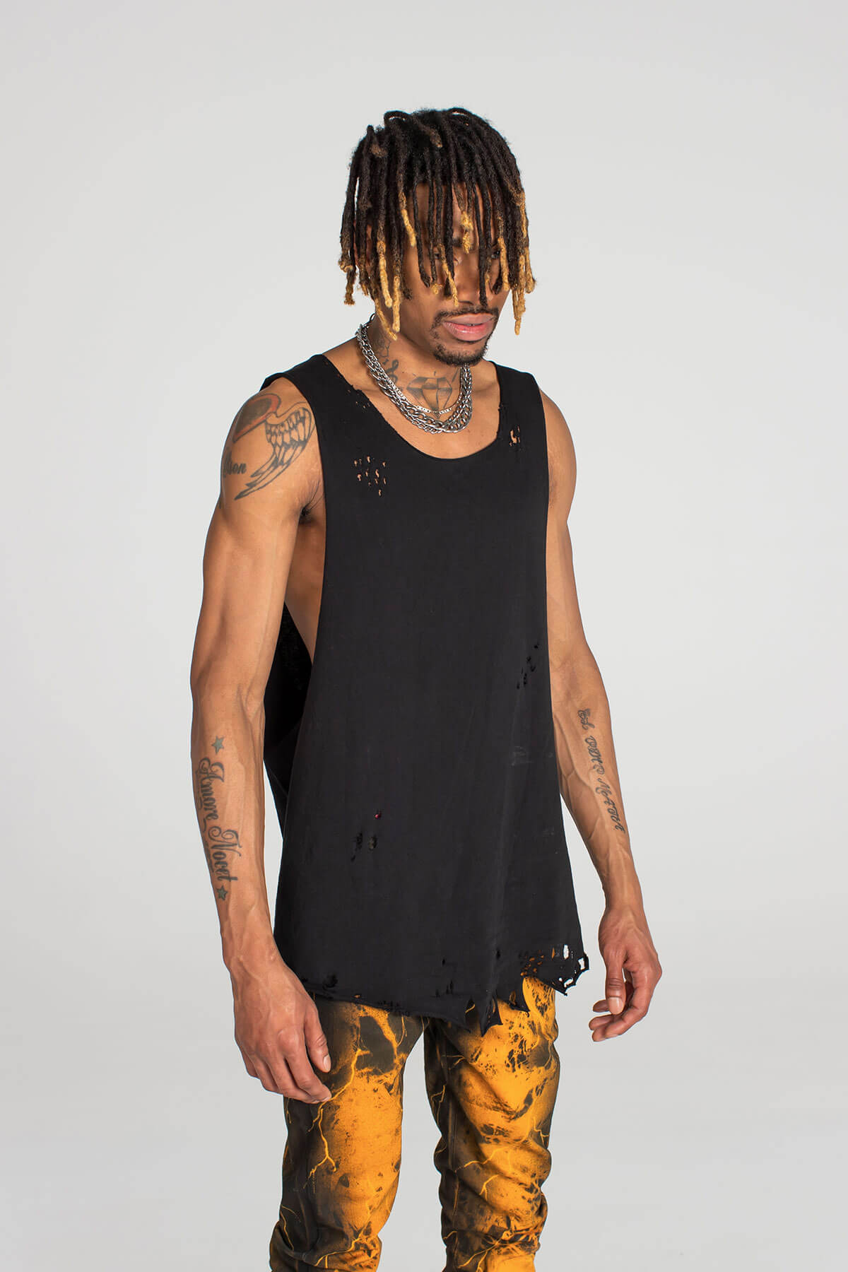 NUDAVERIS BLACK VEST - TOP - MJB