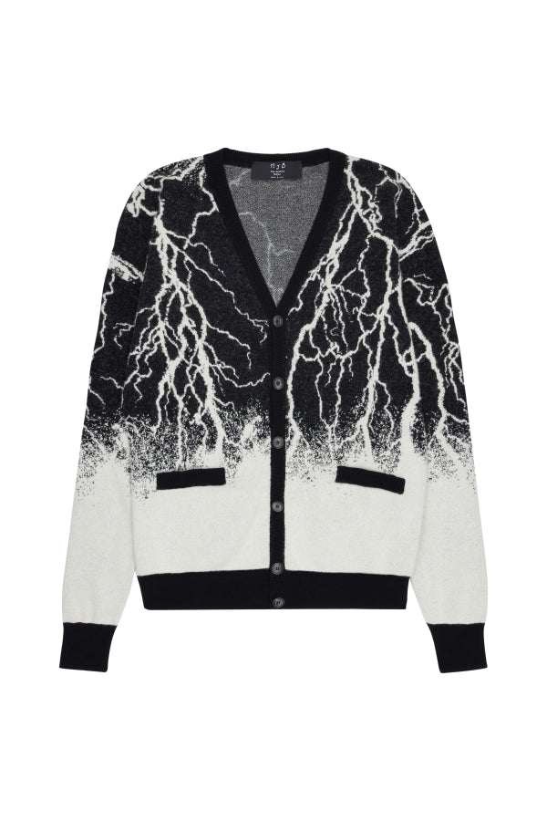LIGHTNING WOOL MOHAIR BLEND CARDIGAN