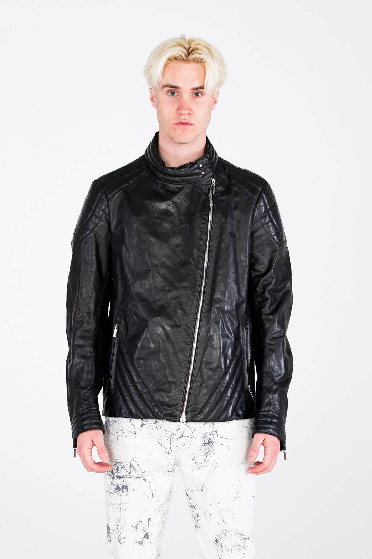 CLASSIC PADDED LEATHER ARCHIVE JACKET - MJB