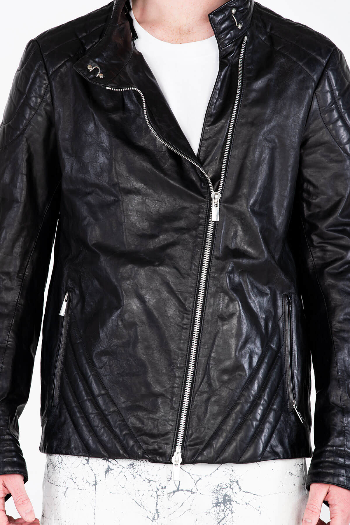 CLASSIC PADDED LEATHER ARCHIVE JACKET - MJB
