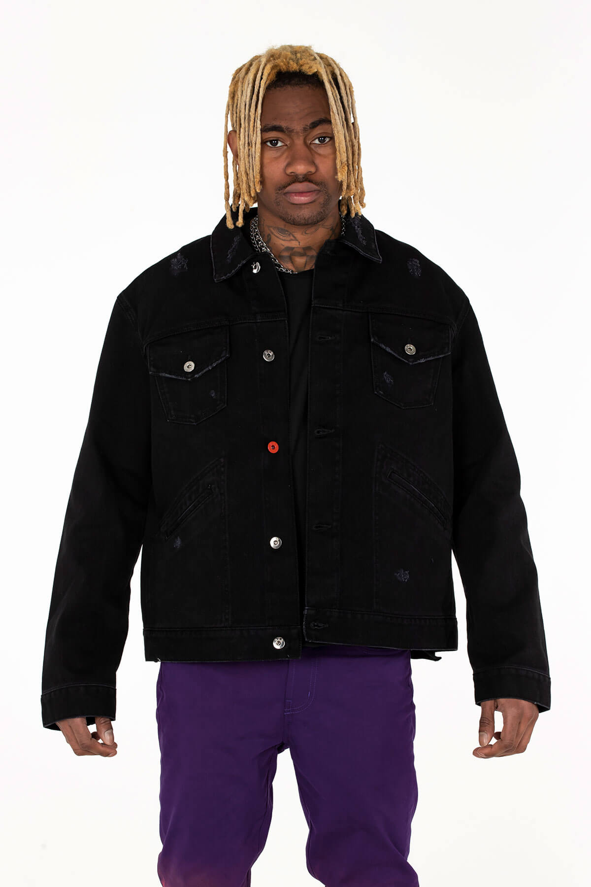 PAX DENIM JACKET VINTAGE EAGLE LIGHT DISTRESSING - MJB