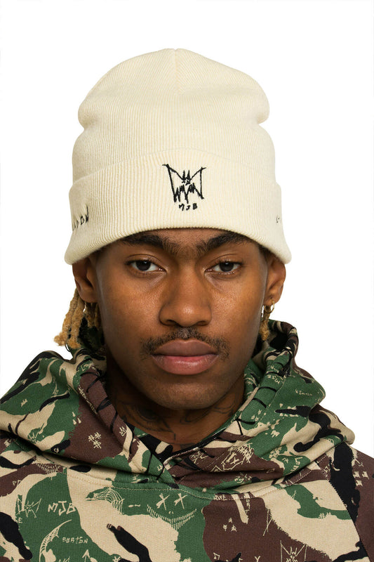 MJB CREAM BEANIE - MJB