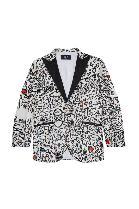 CHEETAH SILK BLAZER