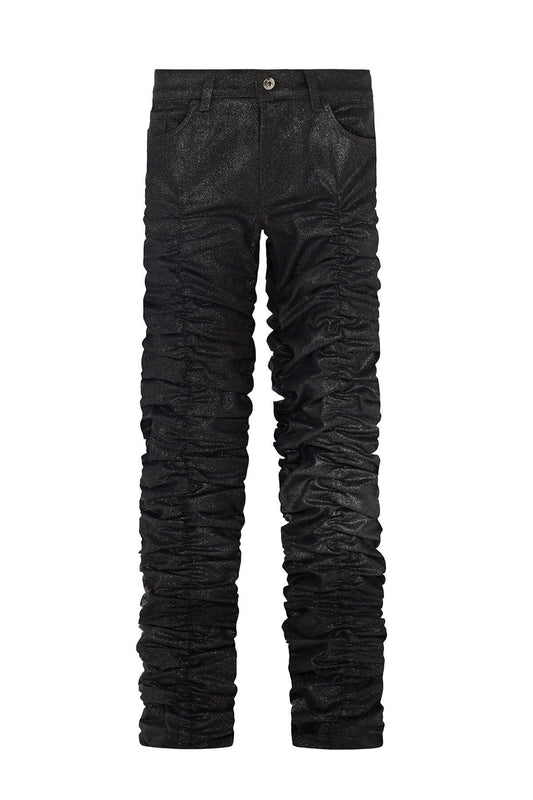 GLITTER OIL STACK PANT