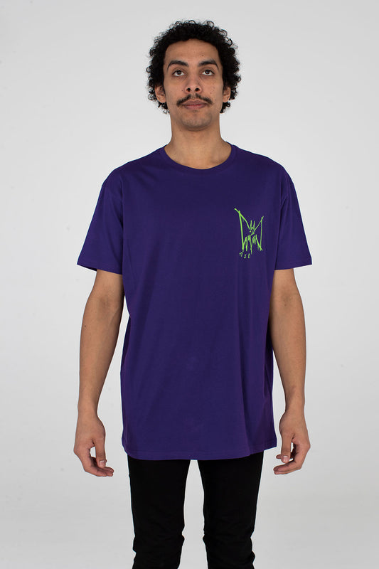 Festival T Shirt Purple Bat - TOP - MJB