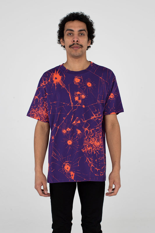 Festival T Shirt Glass Effect Purple - TOP - MJB