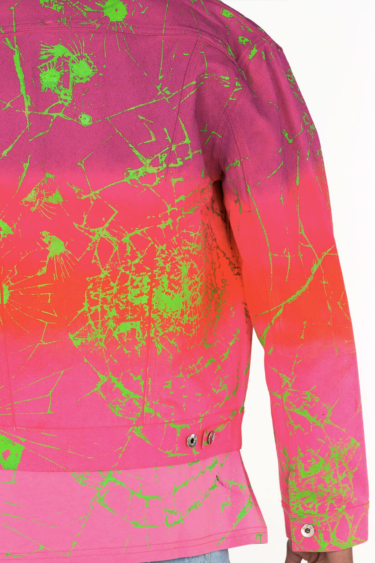 MULTI OMBRE PAX DENIM JACKET HAND CRAFTED - MJB