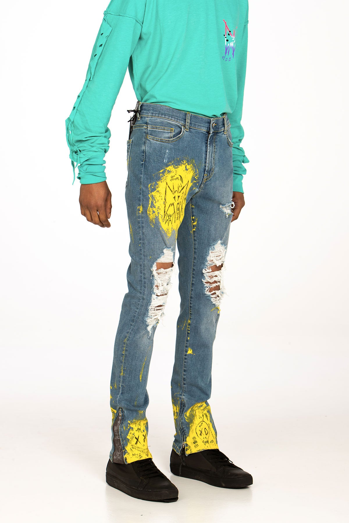 CRIXUS JEANS HAND PAINTED - BOTTOM - MJB