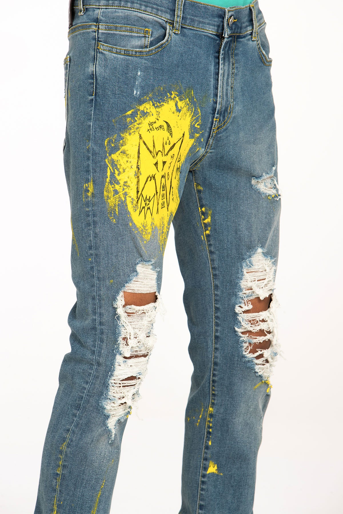 CRIXUS JEANS HAND PAINTED - BOTTOM - MJB