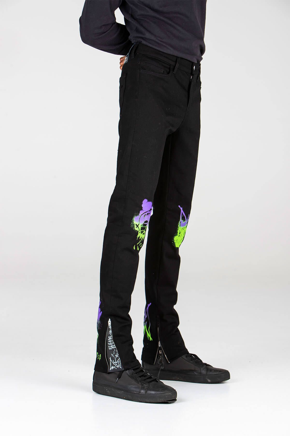 CRIXUS JEANS – SPRAY PAINT ART - BOTTOM - MJB