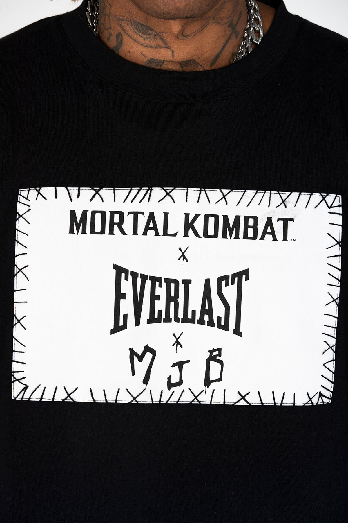 EVERLAST X MORTAL KOMBAT X MJB MK X EVERLAST X MJB ARM PATCHT SHIRT - TOP - MJB