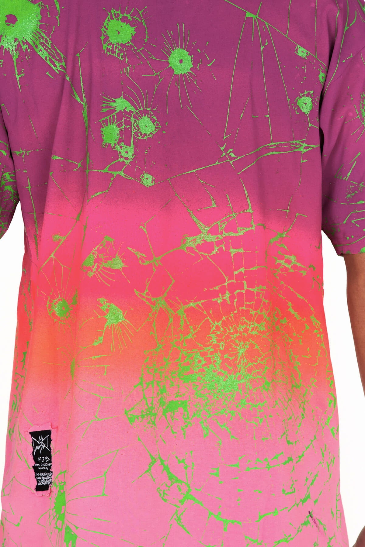 MJB X CIROC Festival T Shirt Multi Ombre Purple/Pink/ Ombre/ Lime Green - MJB