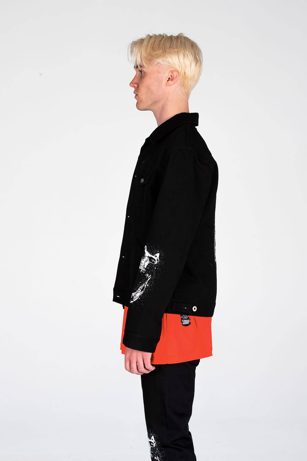MJB HAND SPRAYED SKULL DENIM JACKET - A/W 2020 - MJB
