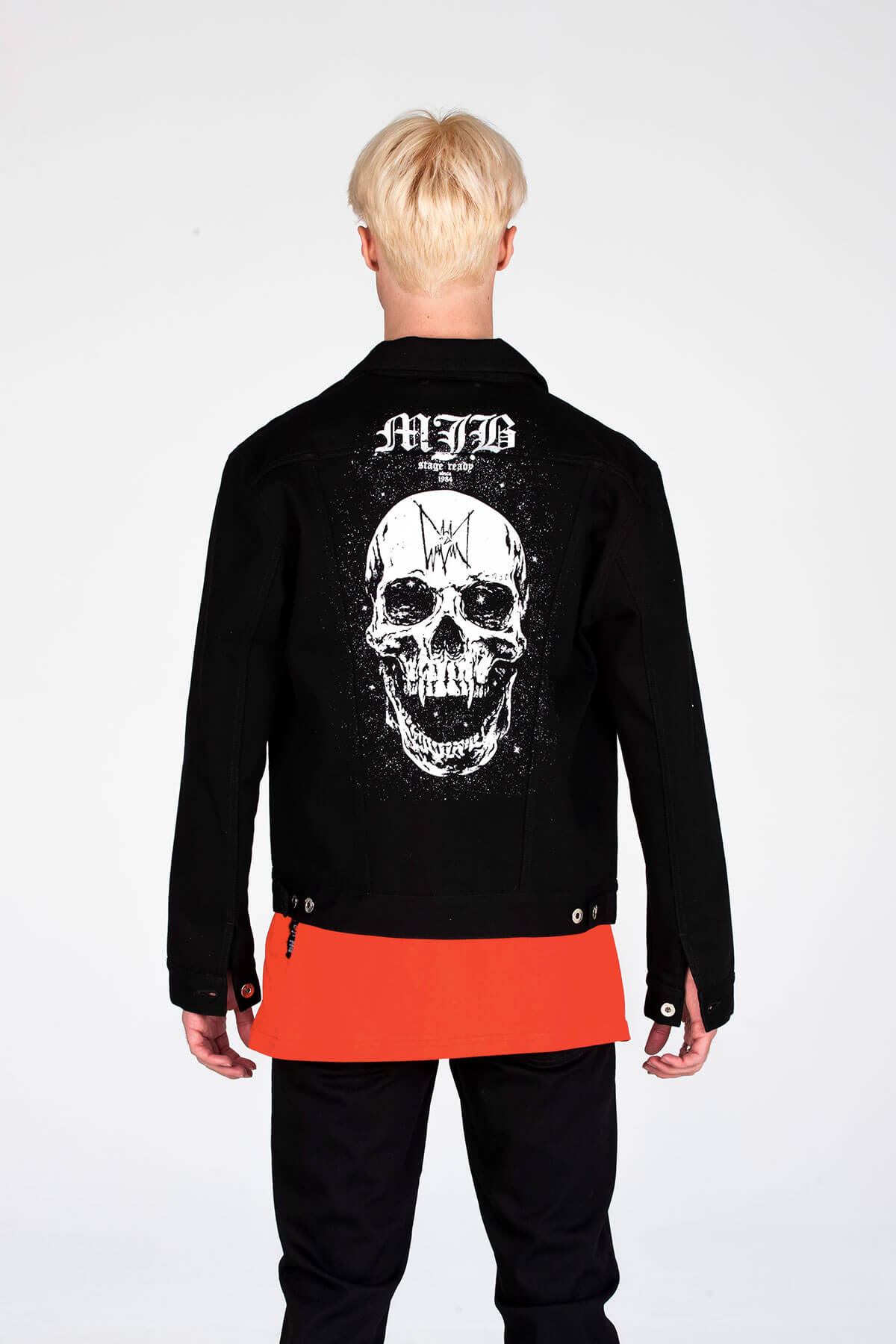 MJB HAND SPRAYED SKULL DENIM JACKET - A/W 2020 - MJB