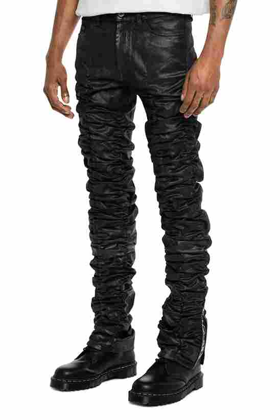 OIL WAX STACK PANTS - MJB