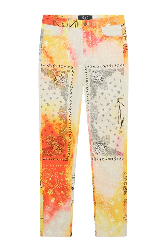 PAISLEY TIE DYE CRIXUS JEANS - MJB