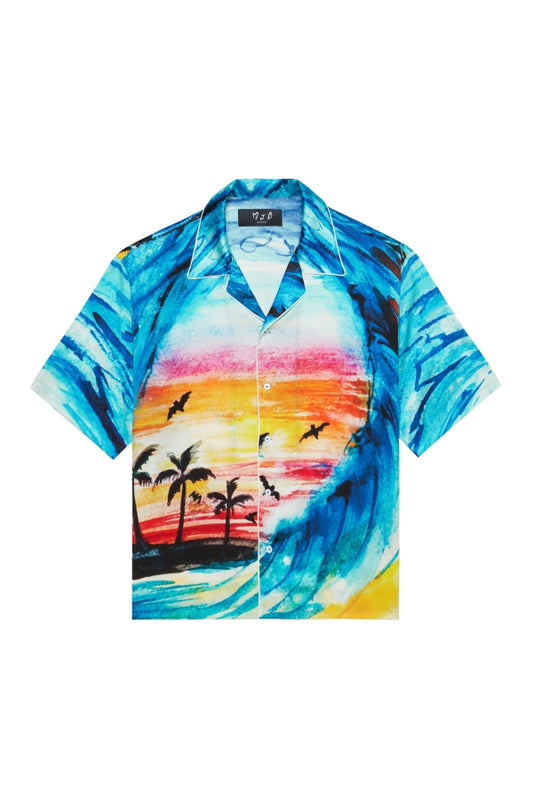 WAVE SILK BOWLING SHIRT - MJB