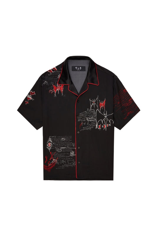 STREET ART SILK BOWLING SHIRT