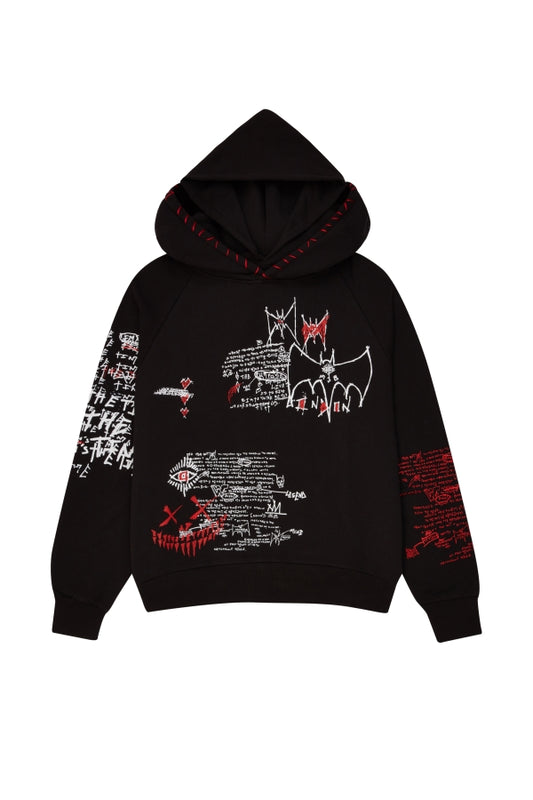 ALL OVER STREET ART DOUBLE HOODIE