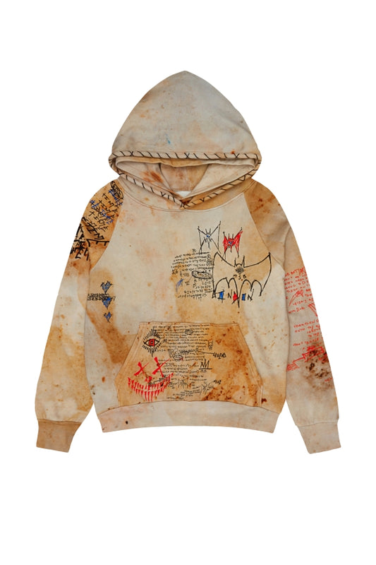 AGED CANVAS ART DOUBLE HOODIE - MJB