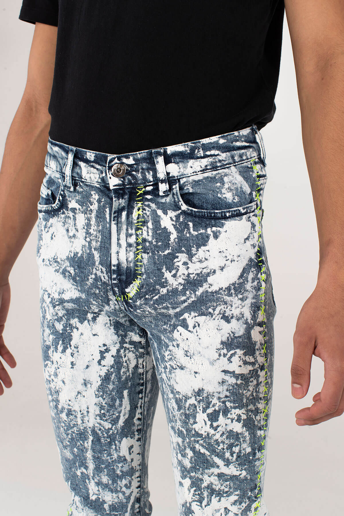 Crixus Jeans Acid Wash Punk - BOTTOM - MJB