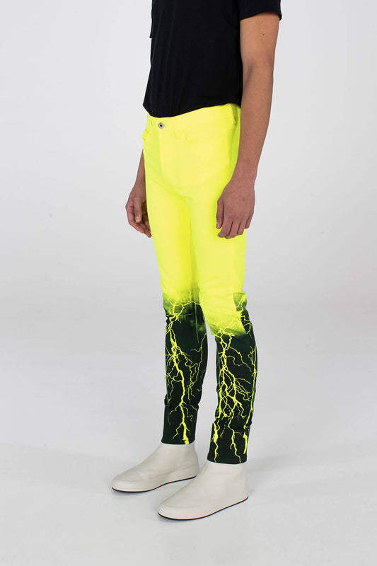 Crixus Jeans – Lightning Neon Yellow - BOTTOM - MJB