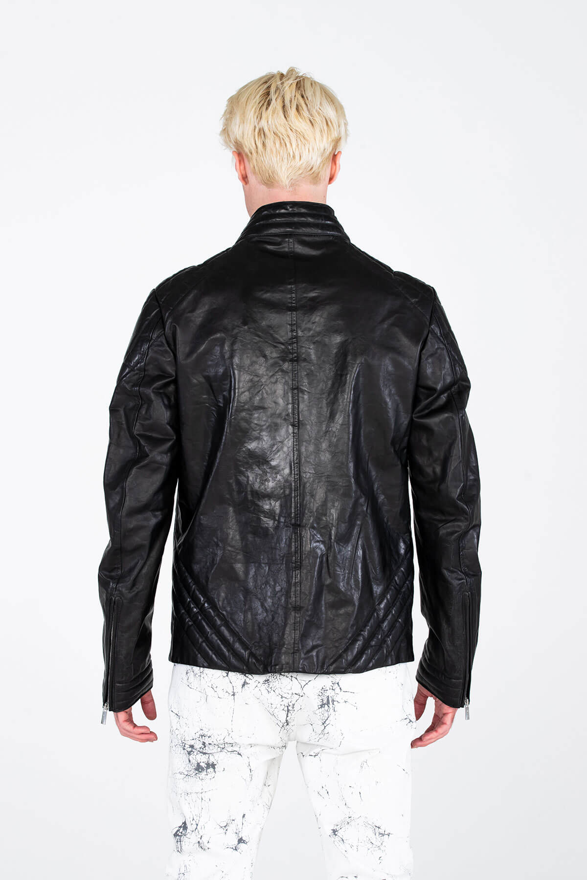 CLASSIC PADDED LEATHER ARCHIVE JACKET - MJB