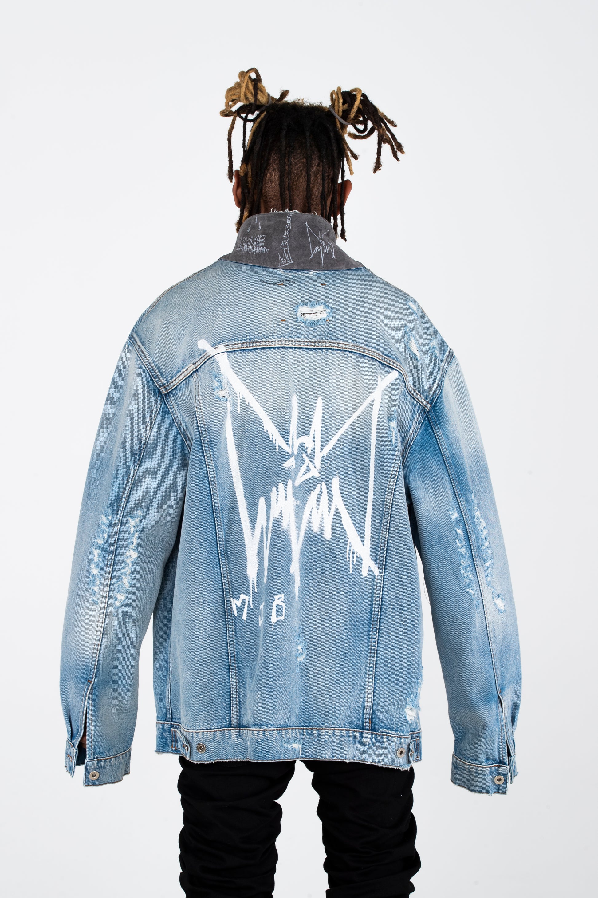 PAX DENIM JACKET - HAND PAINTED FINISH - ARCHIVE JACKET - MJB