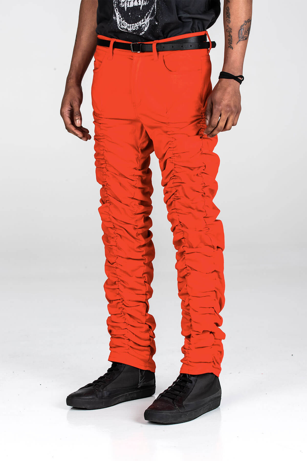 RED STACK PANTS - BOTTOM - A/W 2020 - MJB