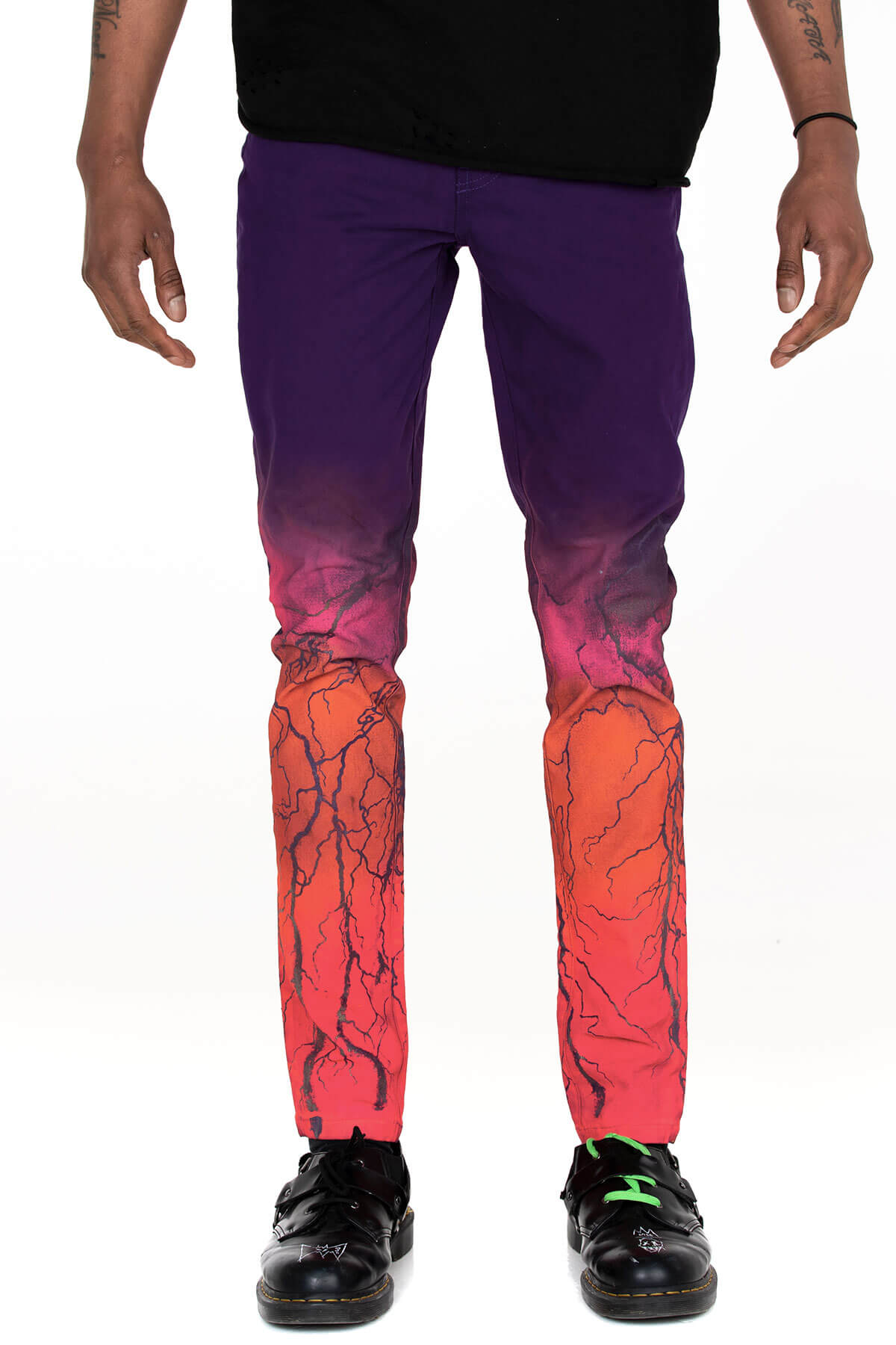 LIGHTNING OMBRE HAND SPRAYED AND CRAFTED CRIXUS JEAN - MJB